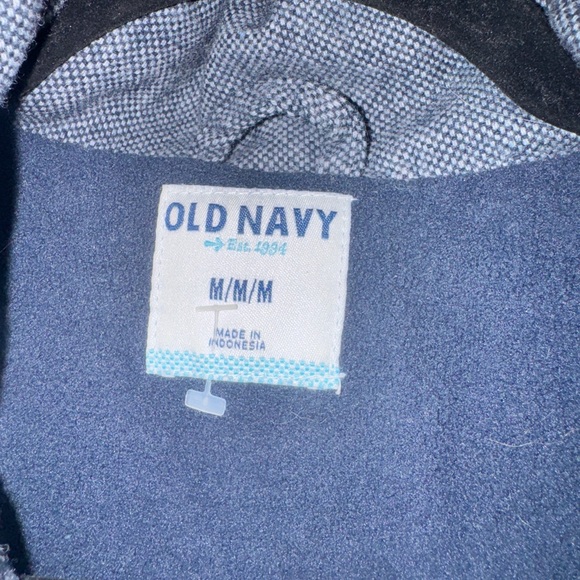 Women's Blue herringbone Puffer Vest Old navy - Picture 3 of 7